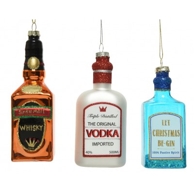 Glass Spirit Bottle Decorations