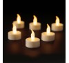 LED Tealight with flame effect Pack of 6