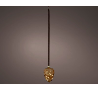 Micro LED pinecone steady BO indoor brown/warm white 