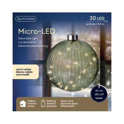 Micro LED ball green/warm white medium 
