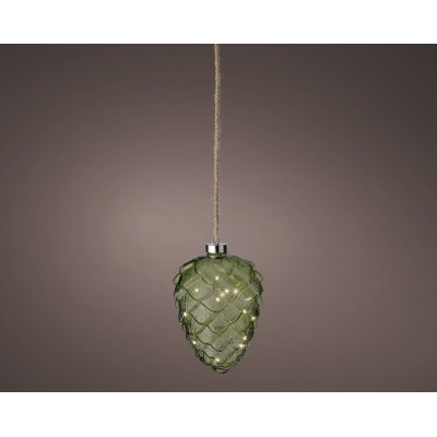 Micro LED Pinecone Indoor Green/Warm White 
