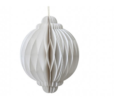 Paper Onion Champagne Painted Edge Magnet Closure - White 