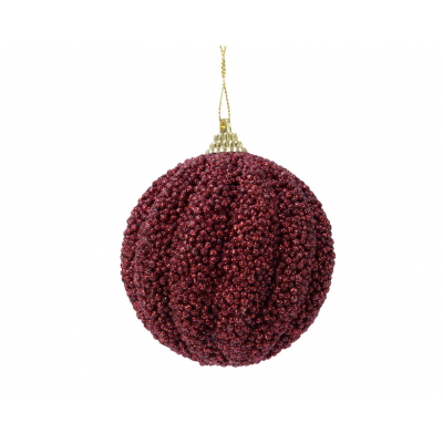 Bauble foam glitter oxblood 