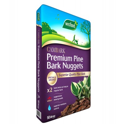 Cambark Premium Pine Bark Nuggets 50ltr Cambark Premium Pine Bark Nuggets 50ltr