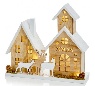 23x20cm Christmas House Scene 23x20cm Christmas House Scene