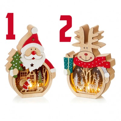 16cm Battery Operated Window Christmas Character