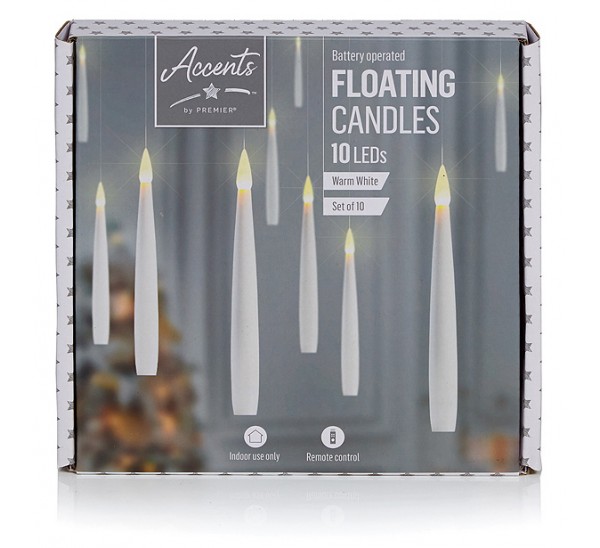 10pcs 15cm Floating Candle with Remote Control