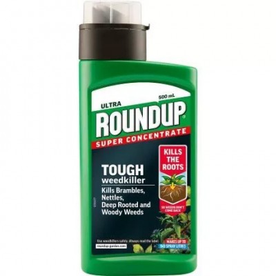 Roundup Ultra Super Concentrate Tough Weedkiller 500ml 