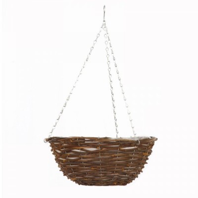 12 inch Rattan Hanging Basket