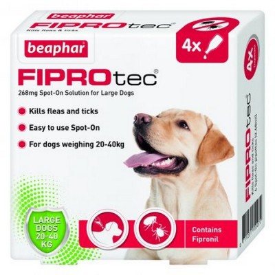 Beaphar FIPROtec® Spot On Large Dog (4x Pipettes)