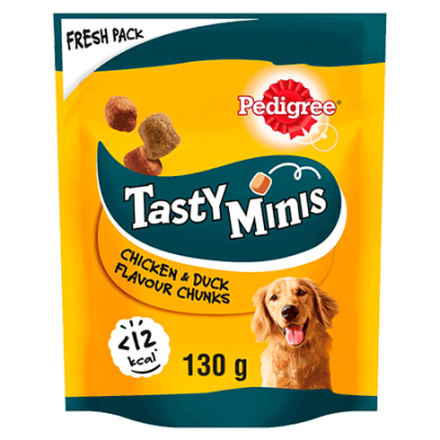 PEDIGREE® Tasty Minis Chewy Cubes Chicken and Duck 130g